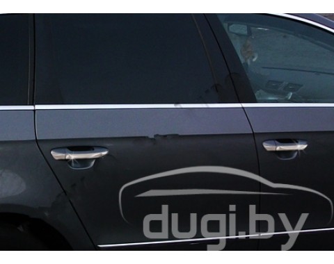 Хром накладки на дверные ручки (нерж.) 4-дверн. GOLF VI (Узкая модель)